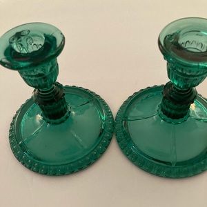 1990’S VTG FENTON Handblown Glass Candleholders